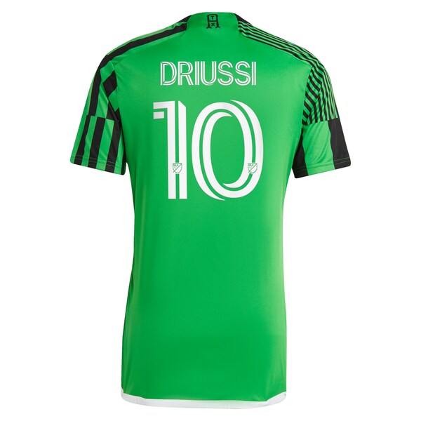 Sebasti¨¢n Driussi Austin FC adidas 2024 Las Voces Kit Replica Jersey - Green - Image 3