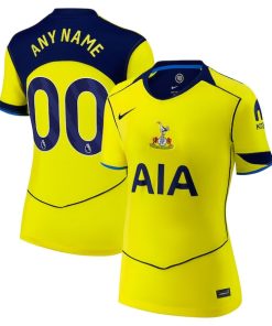 Tottenham Hotspur Nike Women's 2025/26 Third Replica Custom Jersey - Yellow/White