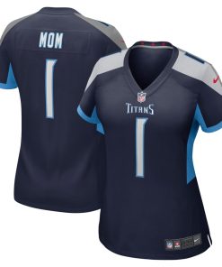 Number 1 Mom Tennessee Titans Nike Women's Game Jersey - Navy