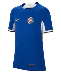 Alternative view of Reece James Chelsea Nike Youth 2023/24 Home Stadium Replica Jersey - Blue