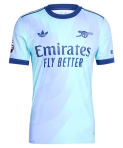 Alternative view of Arsenal adidas Originals 2024/25 Third Authentic Jersey - Aqua