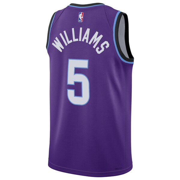 Cody Williams Utah Jazz Nike Unisex Swingman Jersey - Icon Edition - Purple - Image 3