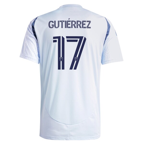 Brian Gutierrez Chicago Fire adidas 2025 The Municipal Kit Replica Player Jersey - Light Blue - Image 3