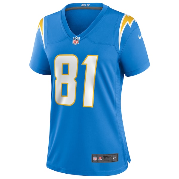 Mike Williams Los Angeles Chargers Nike Women's Game Jersey - Powder Blue/Navy/Royal - Image 4