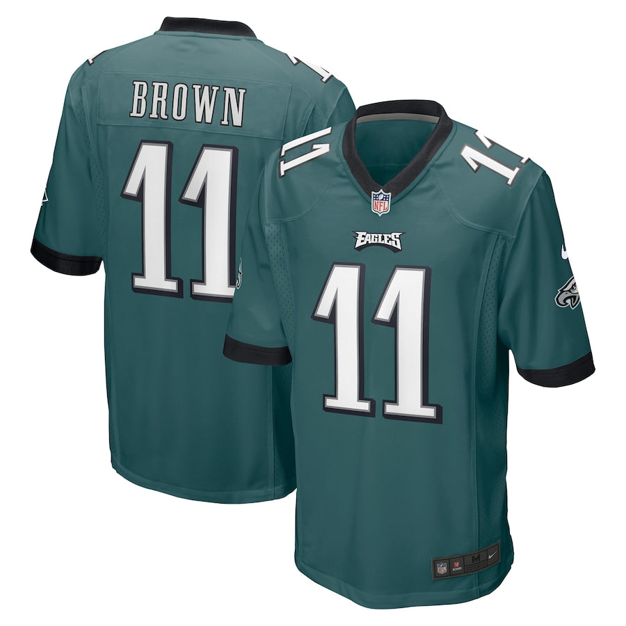 A.J. Brown Philadelphia Eagles Nike Game Jersey - White/Green - Image 5