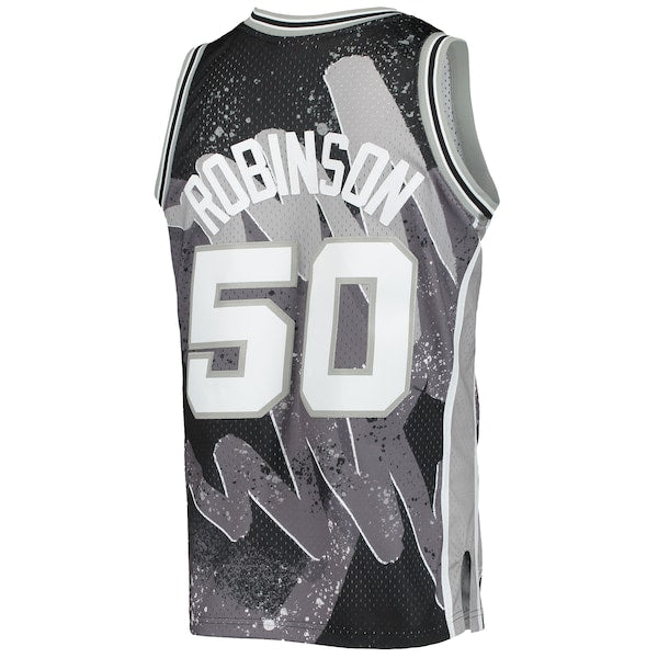David Robinson San Antonio Spurs Hardwood Classics 1998/99 Hyper Hoops Swingman Jersey - Black - Image 3