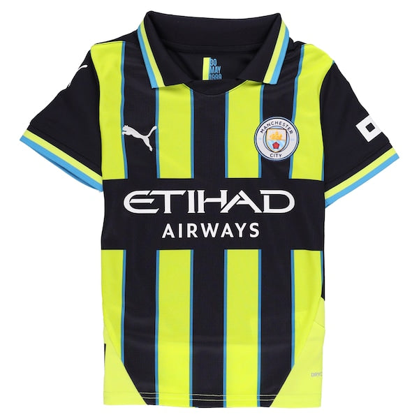 Erling Haaland Manchester City Puma Youth 2024/25 Away Replica Player Jersey - Navy - Image 3