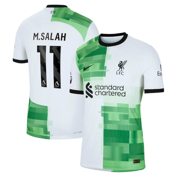 Mohamed Salah Liverpool Nike 2023/24 Away Authentic Player Jersey - White/Red - Image 2