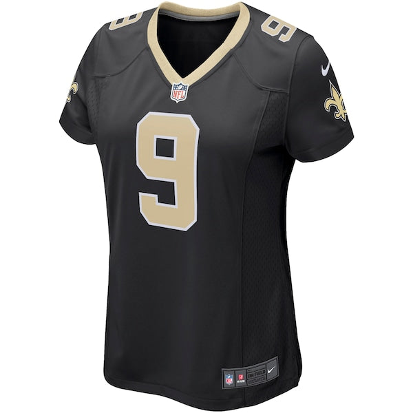 Drew Brees New Orleans Saints Nike Women's Game Player Jersey - Black/White - Image 3
