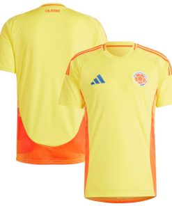 Alternative view of Colombia National Team adidas 2024 Home Replica Jersey - Yellow