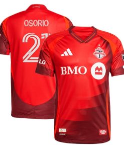 Jonathan Osorio Toronto FC adidas 2025 Club Kit Authentic Player Jersey - Red
