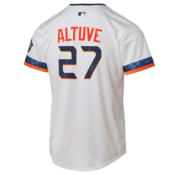 Jose Altuve Houston Astros Nike Youth 2025 City Connect Limited Player Jersey - White - Image 3
