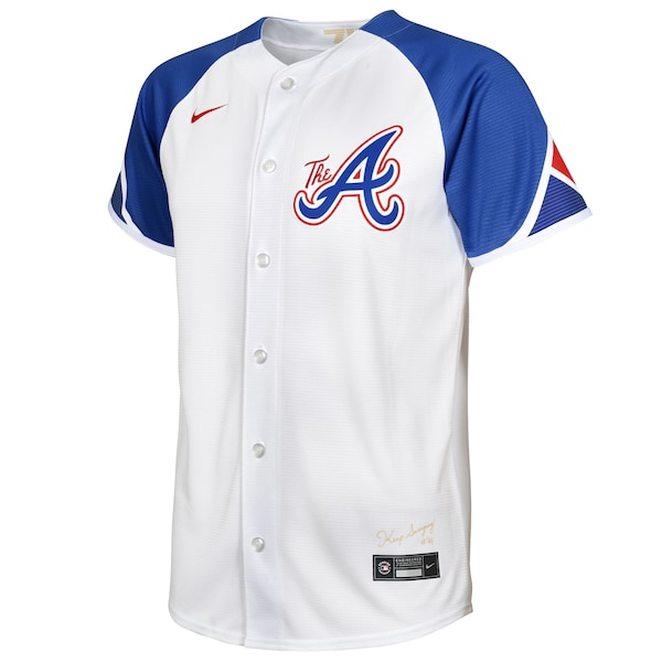Ozzie Albies Atlanta Braves Nike Toddler 2023 City Connect Replica Player Jersey - White - Image 2