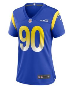 Alternative view of Earnest Brown IV Los Angeles Rams Nike Women's Team Game Jersey -  Royal