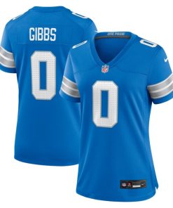 Jahmyr Gibbs Detroit Lions Nike Women's Game Player Jersey - Blue