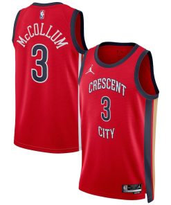 CJ McCollum New Orleans Pelicans Jordan Brand Unisex Swingman Jersey - Statement Edition - Red