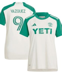 Brandon Vazquez Austin FC adidas Women's 2024 The Armadillo Kit Replica Player Jersey - Tan