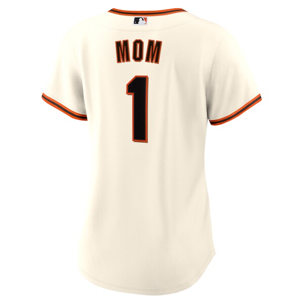 San Francisco Giants Nike Women's #1 Mom Home Replica Jersey - White - Image 3