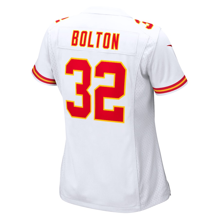 Nick Bolton Kansas City Chiefs Nike Women's Away Game Player Jersey - White - Image 3