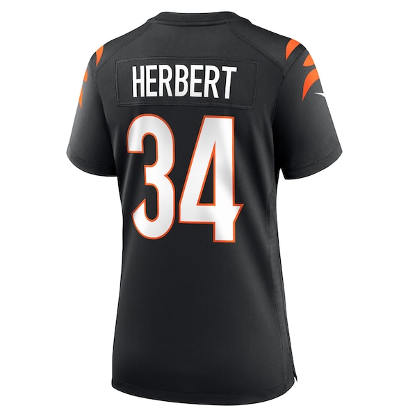 Khalil Herbert Cincinnati Bengals Nike Women's Game Jersey - Black - Image 7
