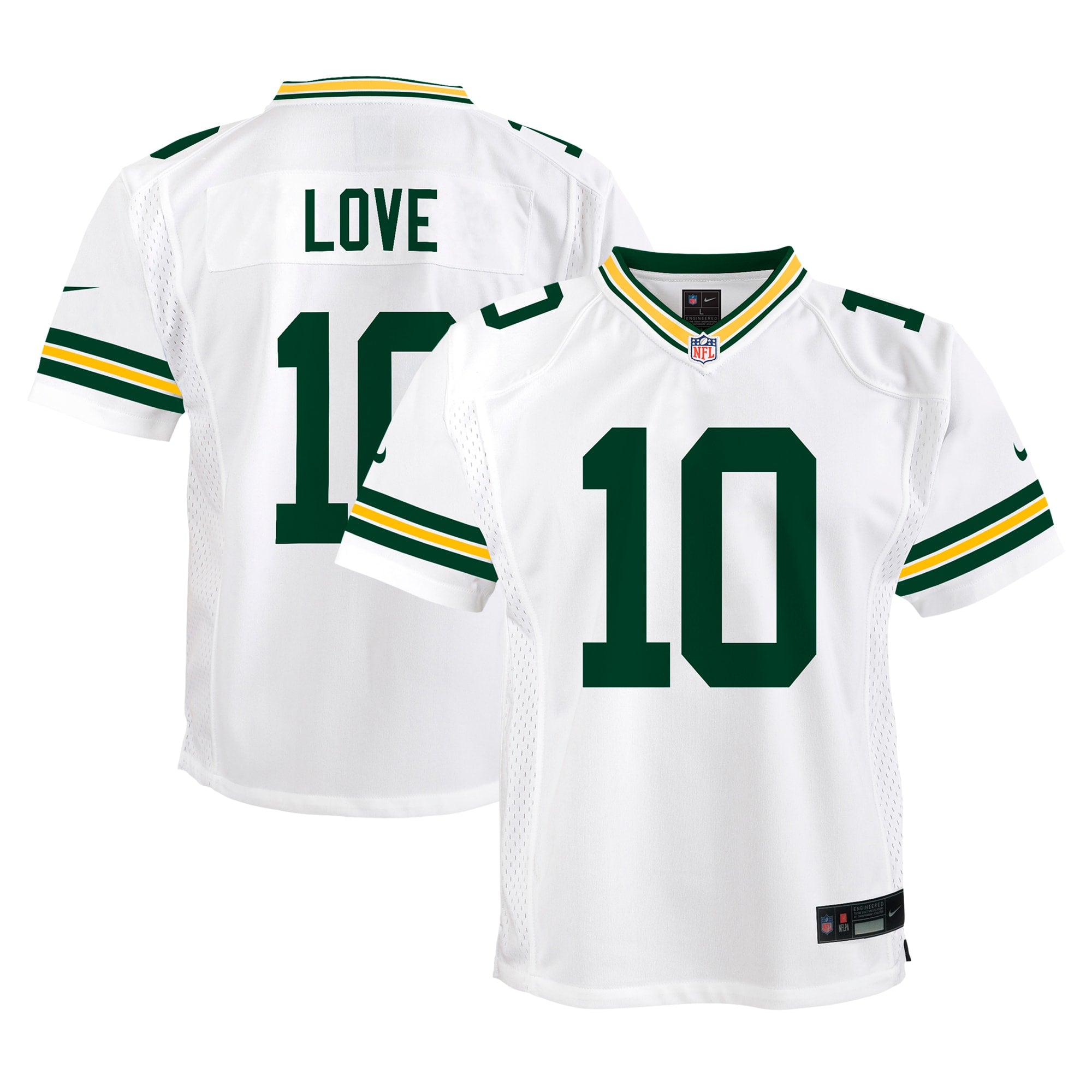 Jordan Love Green Bay Packers Nike Youth The 1923 Classic Game Jersey - Navy/White/Green - Image 6