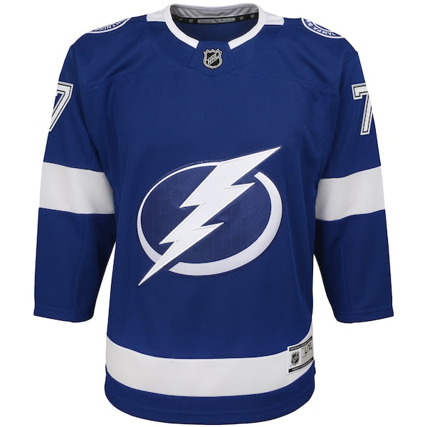Victor Hedman Tampa Bay Lightning Youth Home Premier Player Jersey - Blue - Image 2