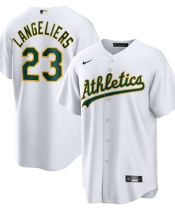 Shea Langeliers Athletics Nike  Youth Home Replica Jersey - White
