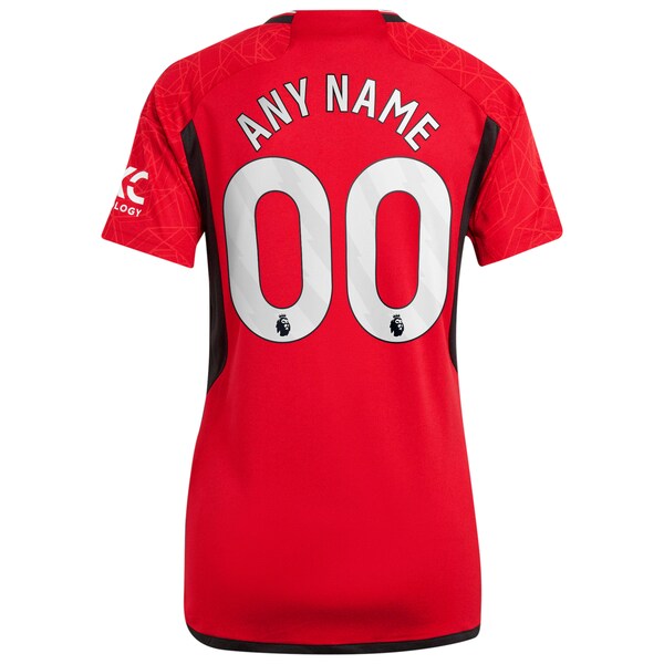 Manchester United adidas Women's 2023/24 Home Replica Custom Jersey - Red - Image 3
