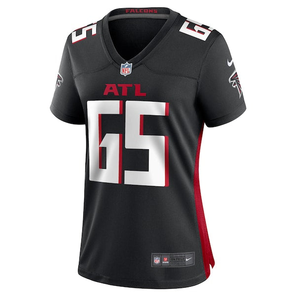 Matthew Bergeron Atlanta Falcons Nike Women's Team Game Jersey - Black - Image 2