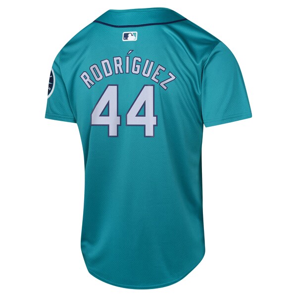 Julio Rodr¨ªguez Seattle Mariners Nike Youth Alternate Limited Player Jersey - Aqua/White - Image 4