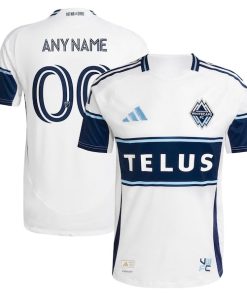 Vancouver Whitecaps FC adidas 2025 The Peak Authentic Custom Jersey - White