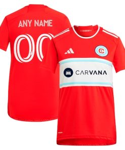 Chicago Fire adidas Women's 2024 Return To Red Replica Custom Jersey?¨C Red