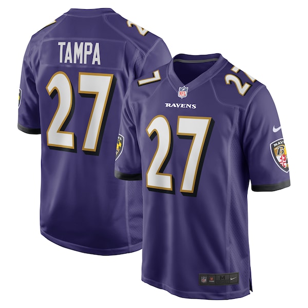 T.J. Tampa Baltimore Ravens Nike Team Game Jersey - Purple