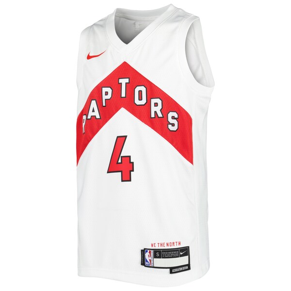 Scottie Barnes Toronto Raptors Nike Youth Swingman Jersey - Association Edition - White/Red - Image 4