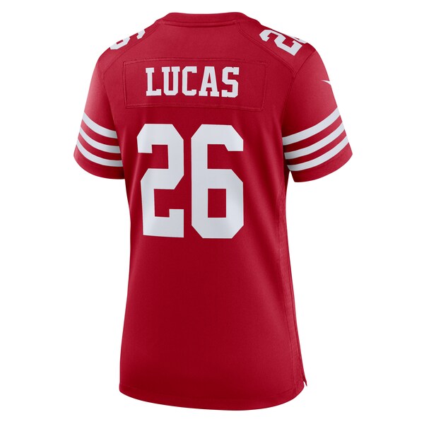 Chase Lucas San Francisco 49ers Nike Women's Team Game Jersey - Scarlet - Image 3