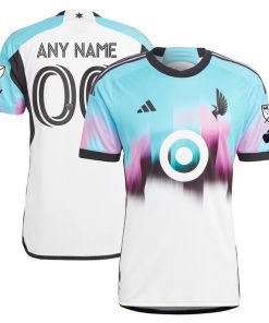 Minnesota United FC adidas 2024 The Northern Lights Kit Authentic Custom Jersey - White