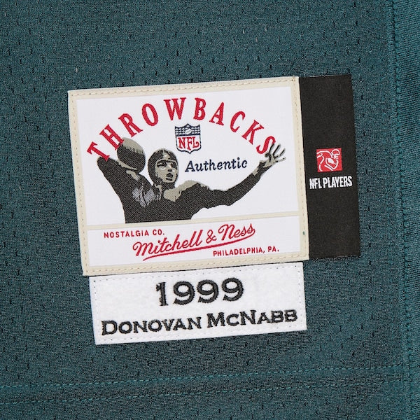 Donovan McNabb Philadelphia Eagles 1999 Authentic Throwback Retired Player Jersey - Midnight Green - Image 8