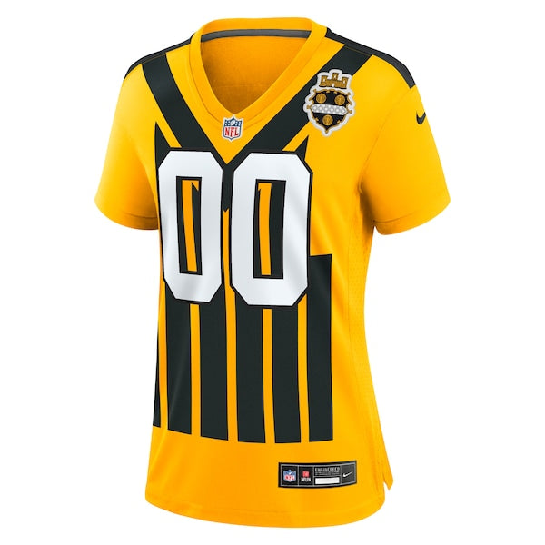 Pittsburgh Steelers Nike Women's Alternate 1933 Throwback Game Custom Jersey - Gold/Black - Image 3