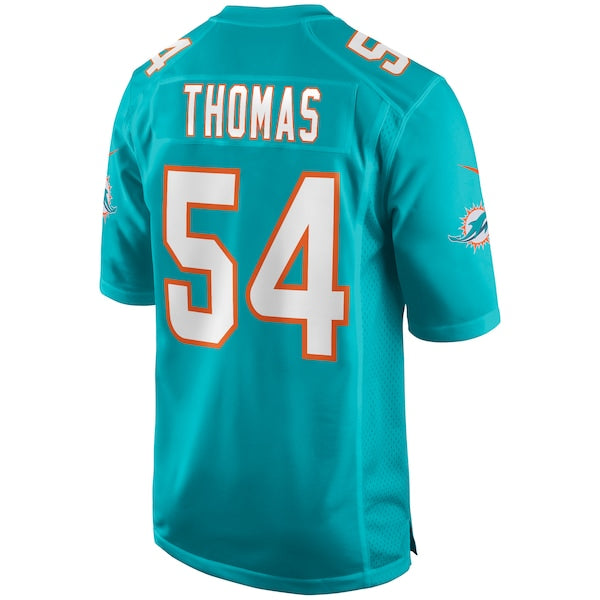 Zach Thomas Miami Dolphins Nike Game Retired Player Jersey - Aqua - Image 3