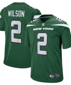 Alternative view of Zach Wilson New York Jets Nike Youth Game Jersey - Gotham Green/Black