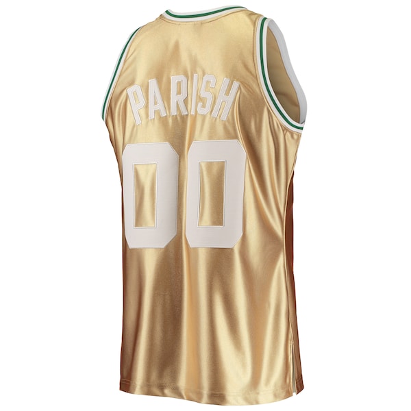 Robert Parish Boston Celtics 75th Anniversary 1985/86 Hardwood Classics Swingman Jersey - Gold - Image 3