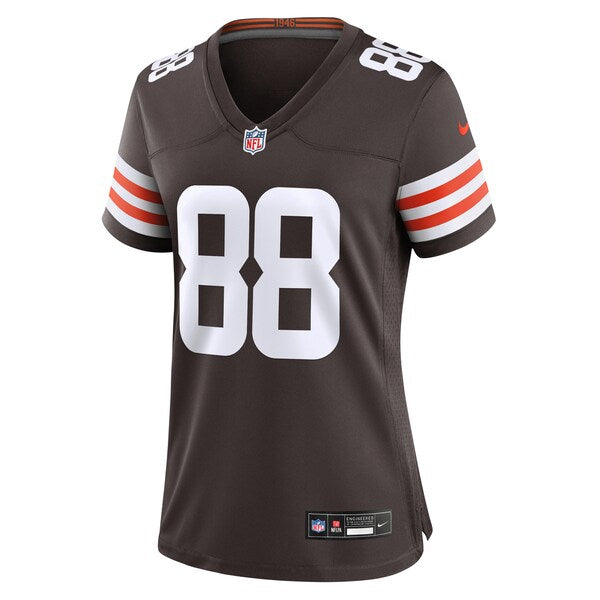 Jordan Akins Cleveland Browns Nike Women's Game Jersey - Brown - Image 3