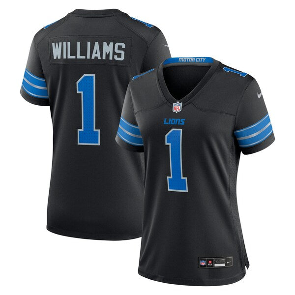Jameson Williams Detroit Lions Nike Women's 2nd Alternate Game Player Jersey - Black/Blue - Image 2
