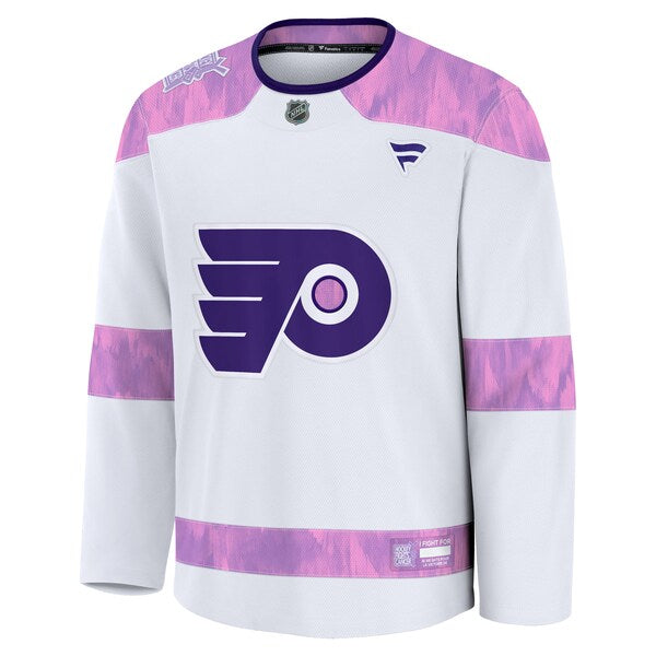 Philadelphia Flyers Hockey Fights Cancer Practice Jersey - White - Image 2