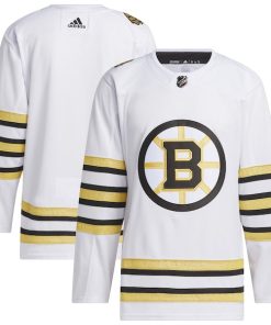 Boston Bruins adidas Away Primegreen Authentic Jersey - White