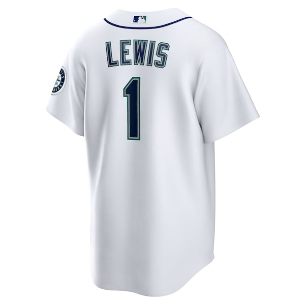 Kyle Lewis Seattle Mariners Nike Replica Player Name Jersey - White - Image 4