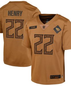 Derrick Henry Tennessee Titans Nike Youth 2023 Salute To Service Limited Jersey - Brown
