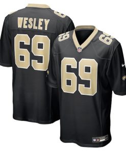 Barry Wesley New Orleans Saints Nike Team Game Jersey -  Black