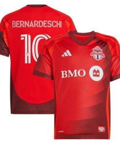 Federico Bernardeschi Toronto FC adidas Youth 2025 Club Kit Replica Player Jersey - Red