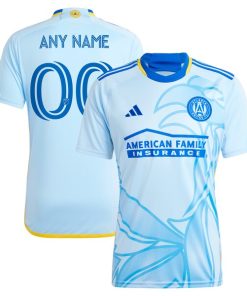 Atlanta United FC adidas 2024 The Resurgens Kit Replica Custom Jersey - Light Blue